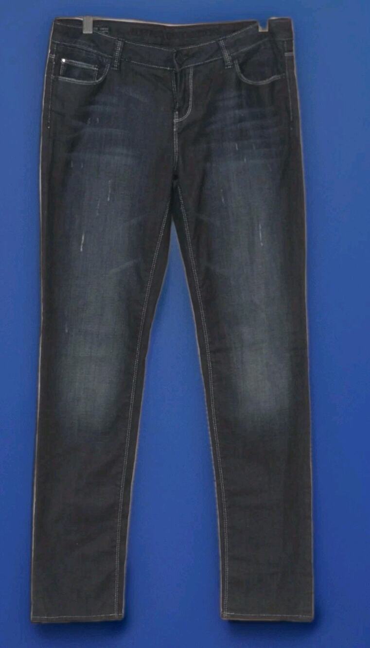 Buffalo David Bitton Women's 30x30 Jeans Gisele Cigarette Stretch Distressed